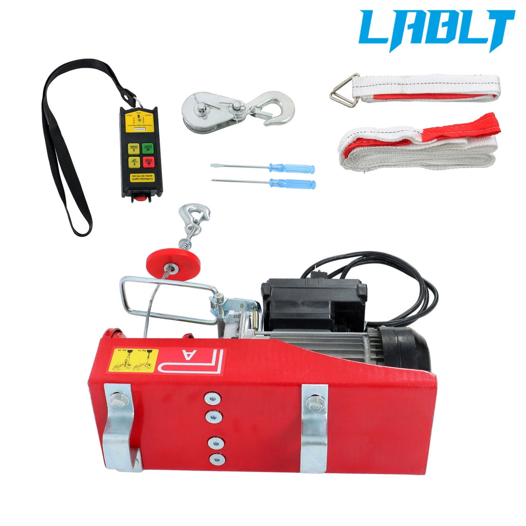 Electric Hoist 880lbs with 328ft Wireless Remote Control