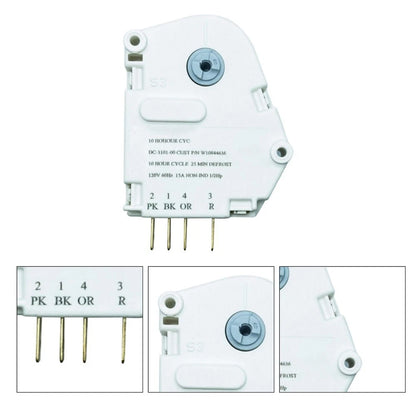 Defrost Timer for Home Refrigerator (W10844636, W10740040)