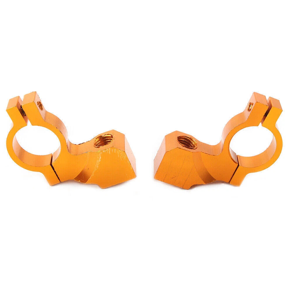 10mm 7/8" Thread Motorcycle Handlebar Rearview Mirror Mount Clamp Adapter
