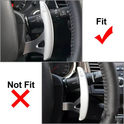 2X Red Steering Wheel Shift Paddle for Mitsubishi Lancer Outlander Eclipse Cross ASX (2017–2023)