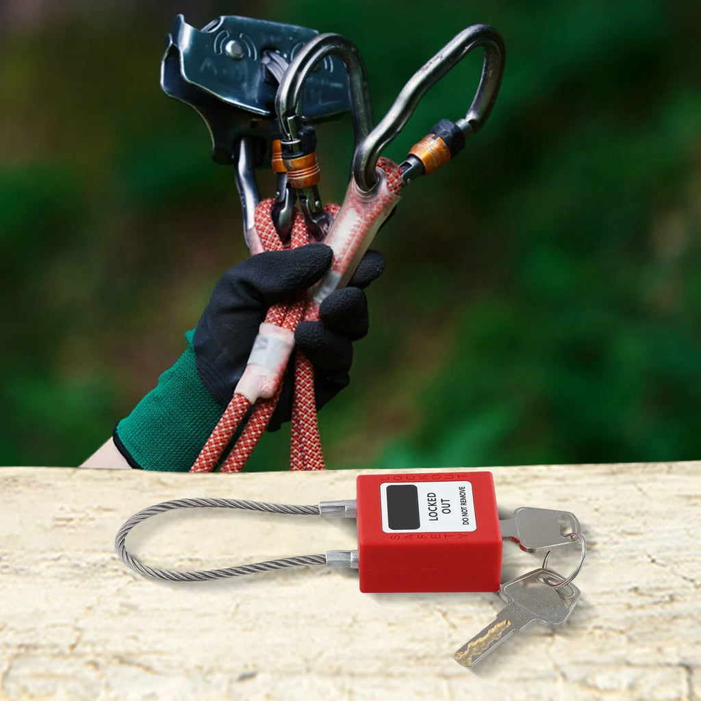 Long Shackle Padlock with 2 Keys, Anti-Slip Texture