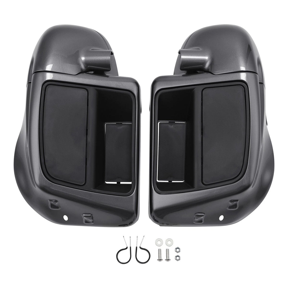 Lower Vented Fairings for Harley Street Glide (2014–2023) Gauntlet Gray Metallic