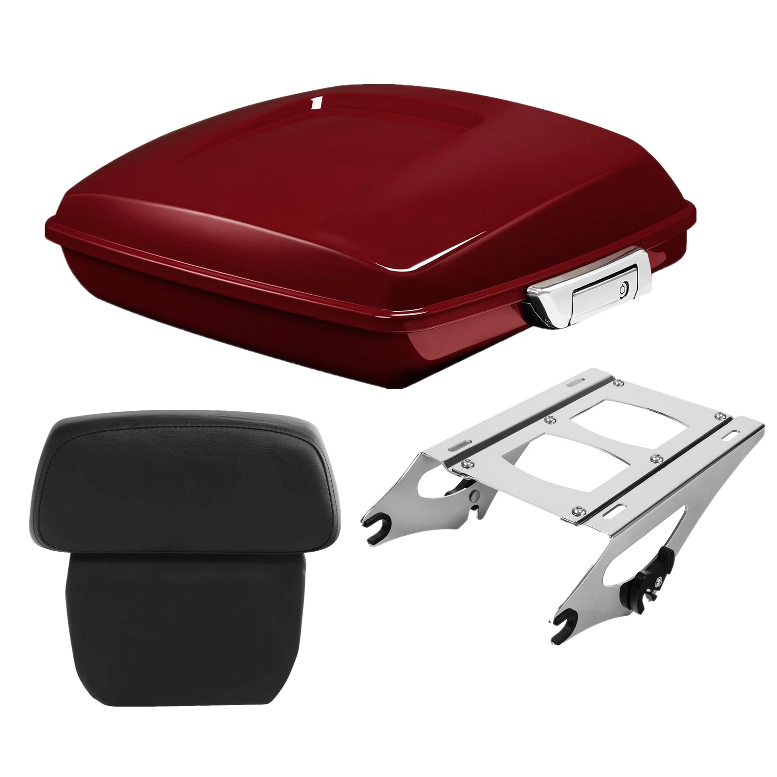 Trunk Pad Mount Rack for Harley Touring Road Glide (2014–2026) Billiard Red