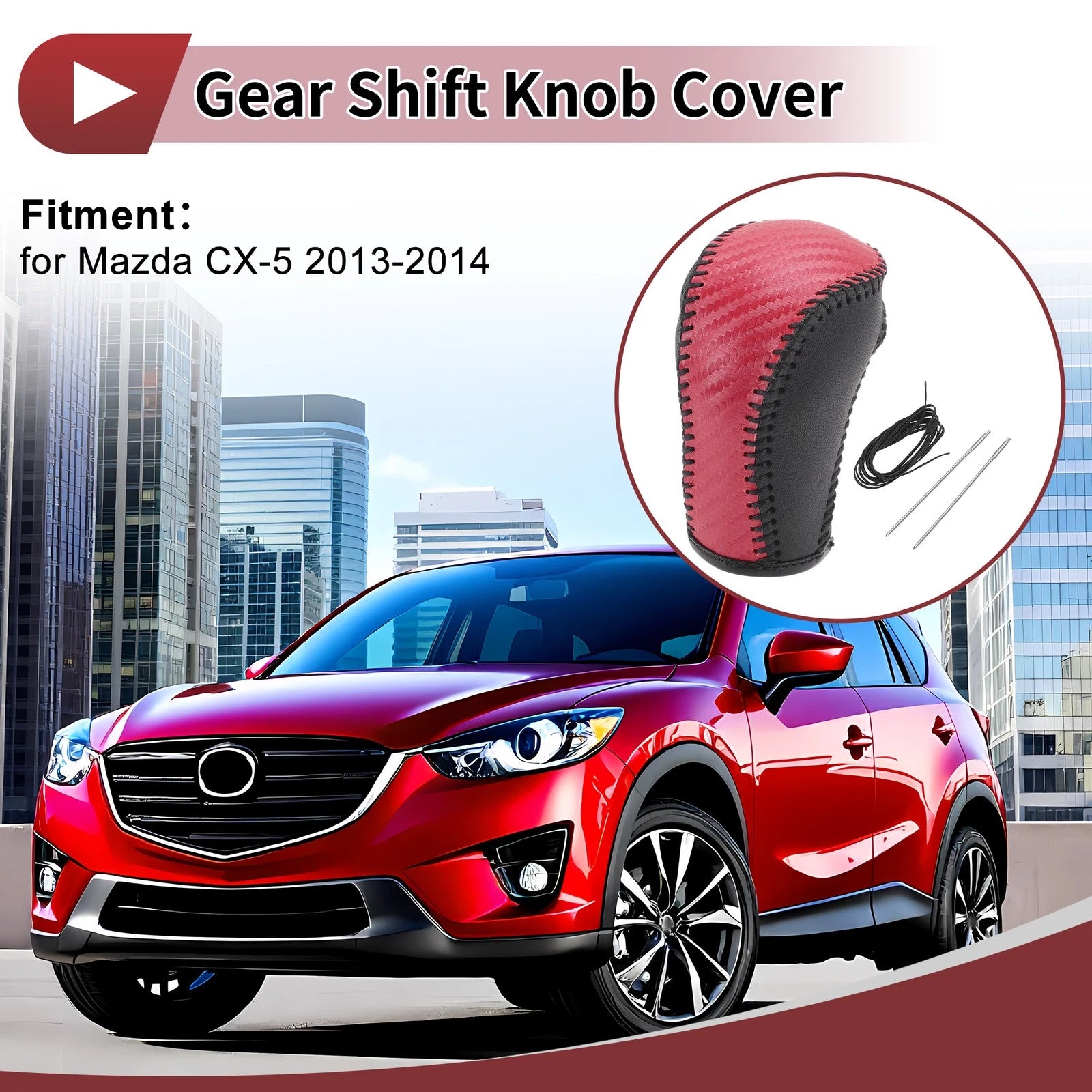 Gear Shift Knob Cover Replacement for Mazda CX-5 (2013–2014)