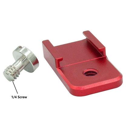 Shoe Mount Adapter Base for Camera with 1/4" Hole