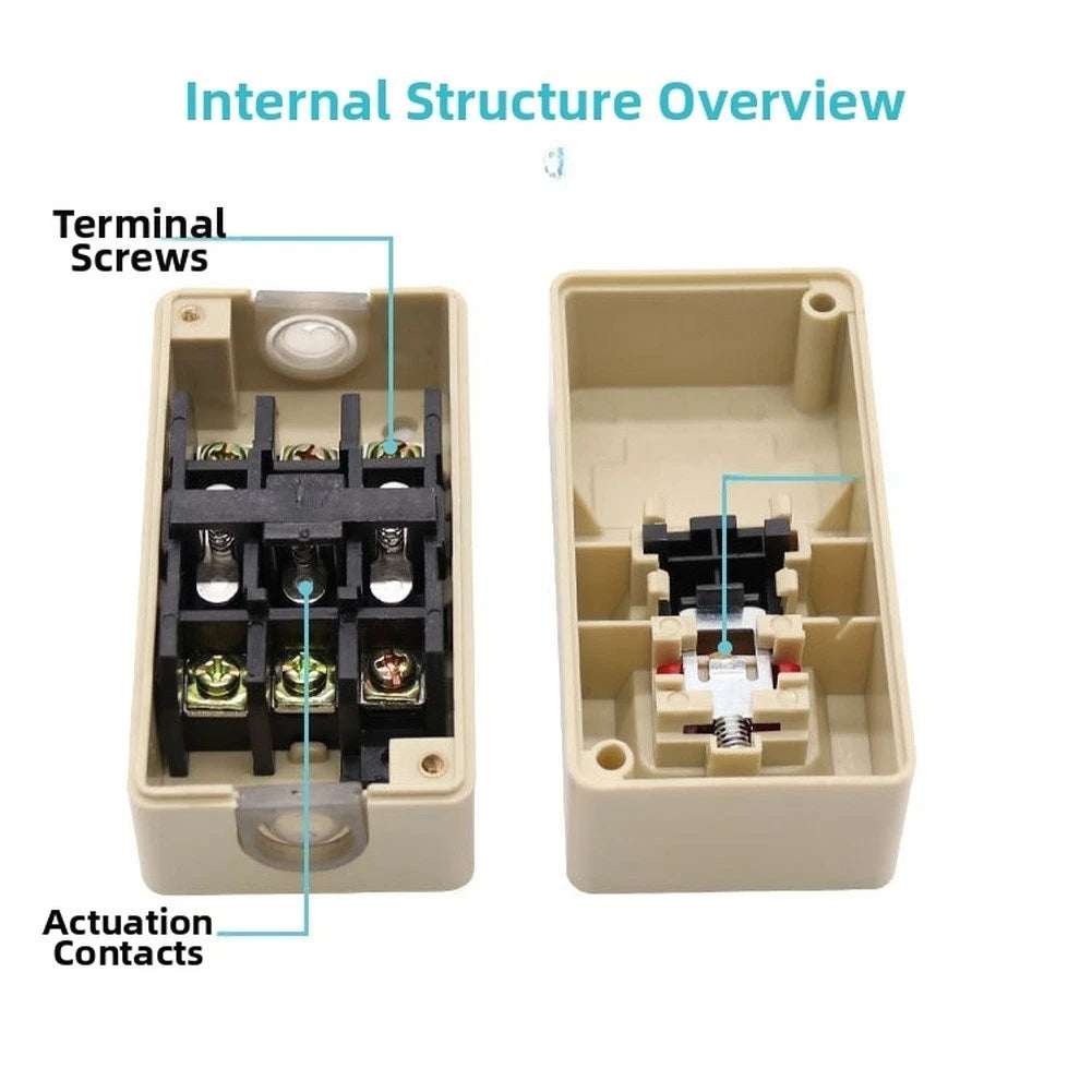 Push Button Switch for 15A 30A Three Phase Systems