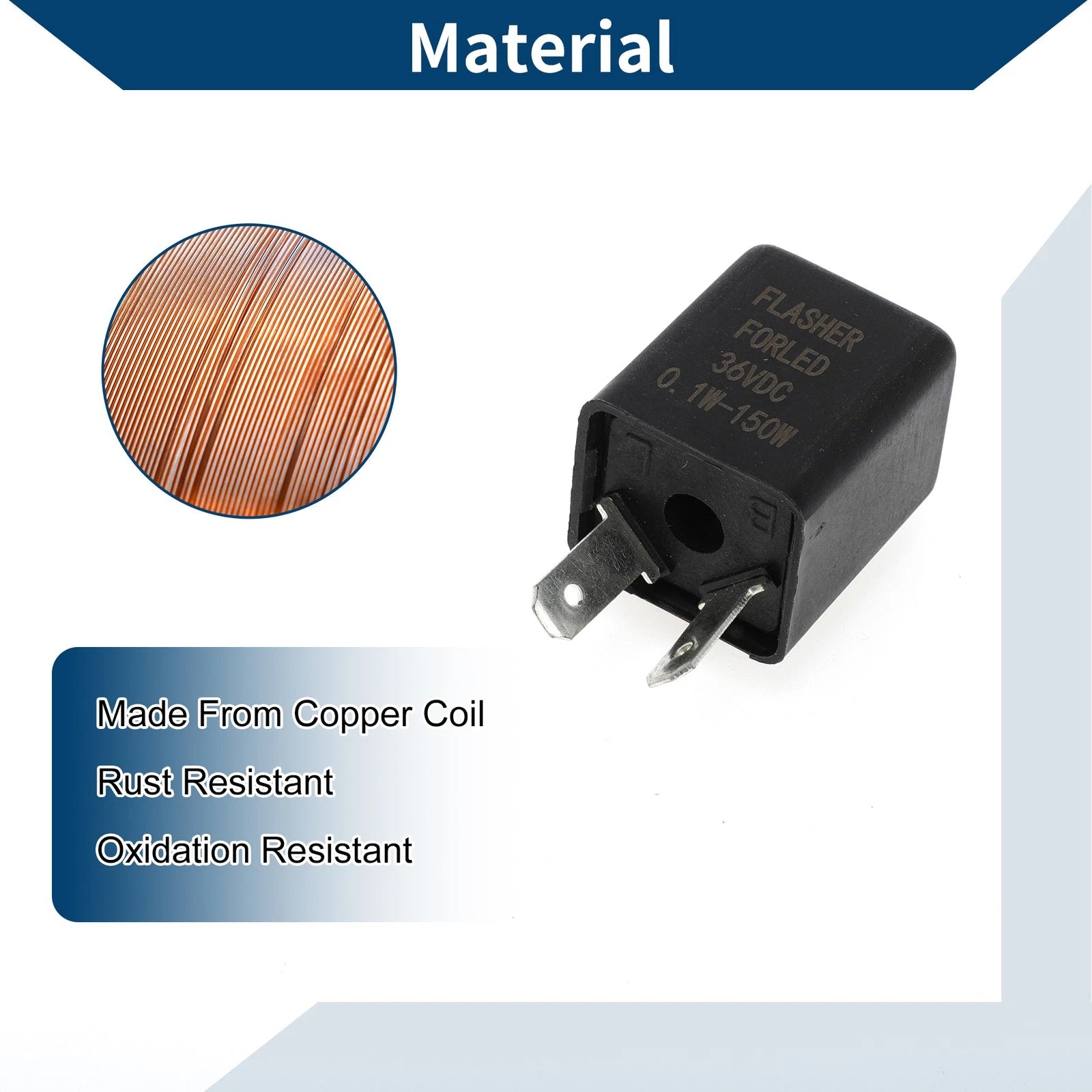 1 Pc Auto Relay 2 Pins 36V 10A for Multi-Purpose Applications