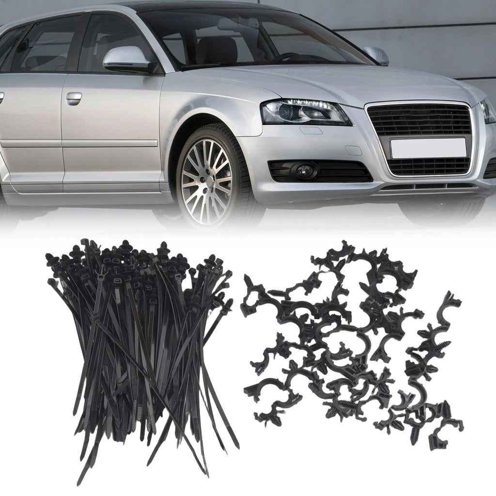 Set of 150 Push Mount Clips for Effective Cable Routing