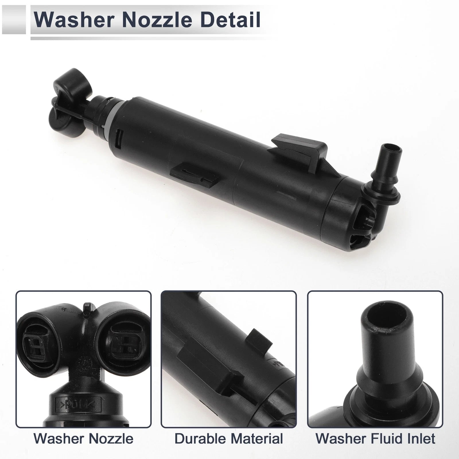 Front Passenger Side Headlight Washer Nozzle for Audi A8 (2003–2010) No. 4H0955102B