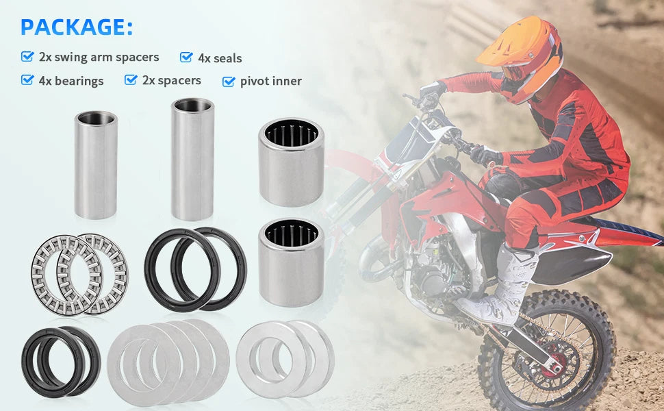Swing Arm Bearing Seal Rebuild Kit for Honda CRF250R (2004–2009)