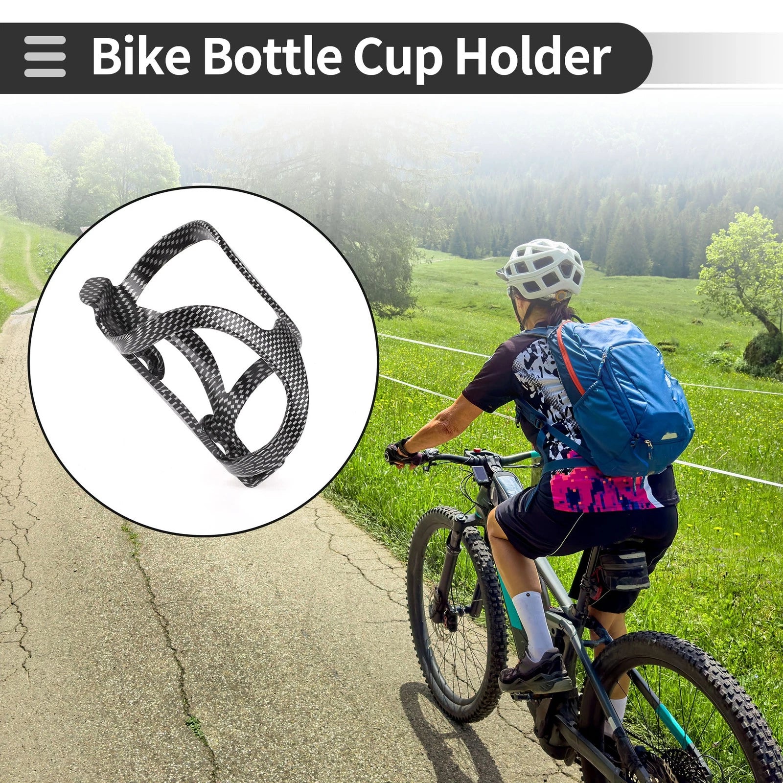 Bike Bottle Cup Holder Rack Lightweight Durable ABS Plastic for Universal