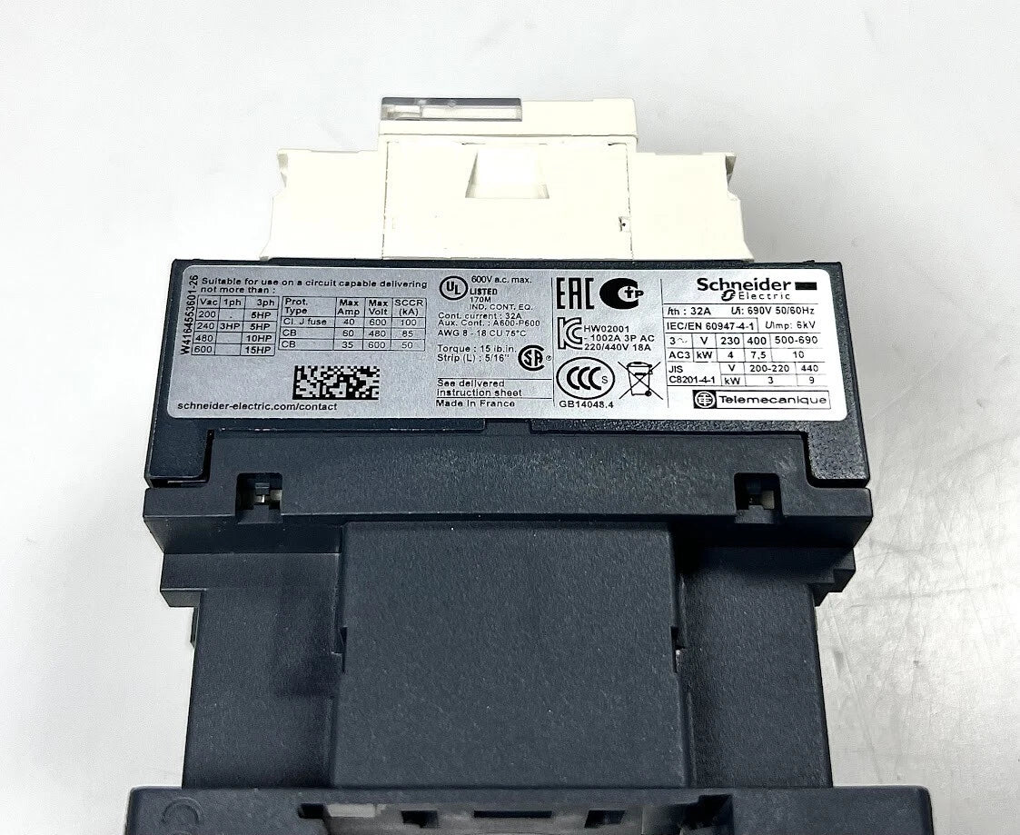 Contactor LC1D18P7 for Schneider Electric (230 VCA)