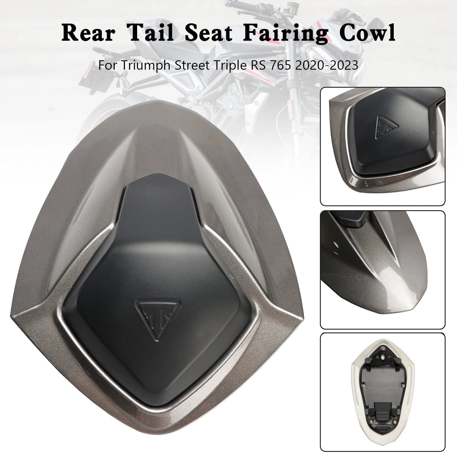 Rear Tail Seat Fairing Cowl Cover for Street Triple RS 765 (2020–2024) Gray