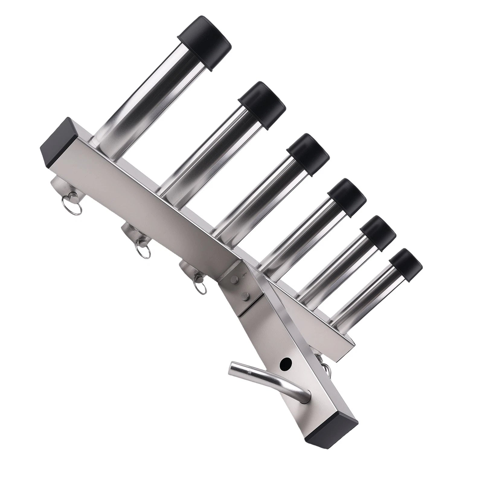 Adjustable Fishing Pole Rack for 2" Hitch Receiver (6 Rods)