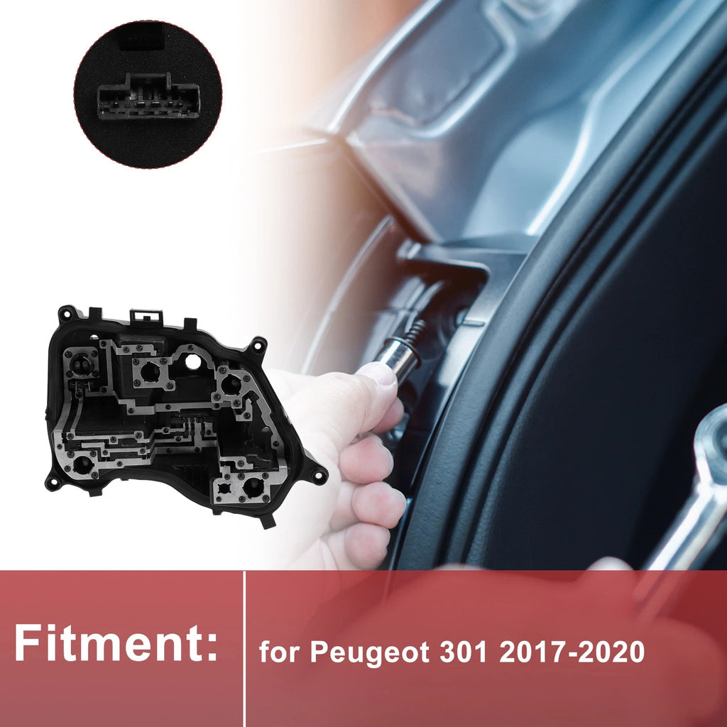 Left Tail Light Socket for Peugeot 301 (2017–2020) Lamp Bulb Connector