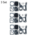 Set of 3 Carburetor Repair Kits for Zama RB19 McCulloch Mini Mac (110–140)
