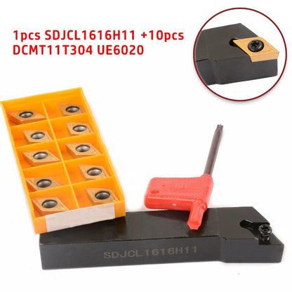 Turning Tool Combination for SDJCL1616H11 (DCMT11T304, UE6020)