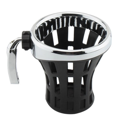 Universal Large Size Motorcycle Handlebar Cup Holder with Mesh Basket