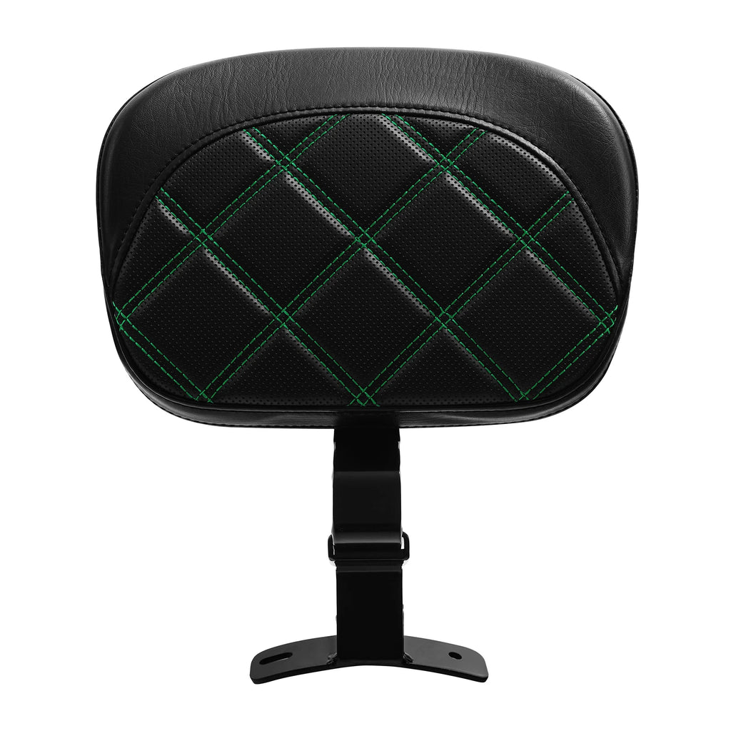 Driver Backrest Pad for Harley Electra Road Glide (2009–2023) - Green Stitching