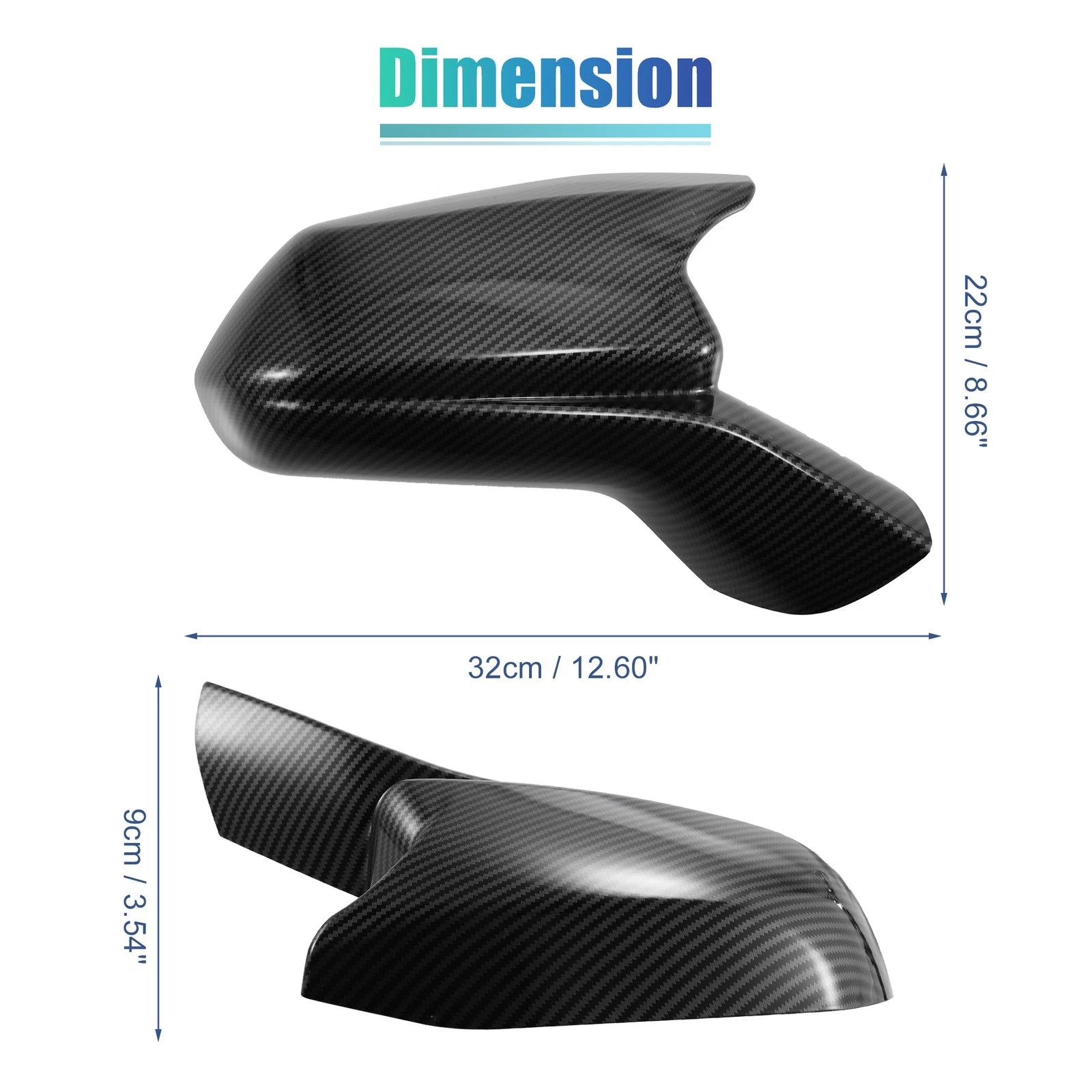 Rearview Side Mirror Cover Carbon Fiber Pattern Replacement for Chevrolet Camaro (2010–2015)