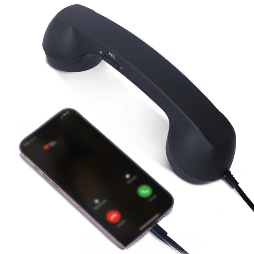 USB C Retro Telephone Handset for Mobile Devices (Wired Connection)