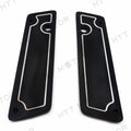 Grooved Saddlebag Latch Cover Set for Harley FLTR Road Glide (1998–2009)