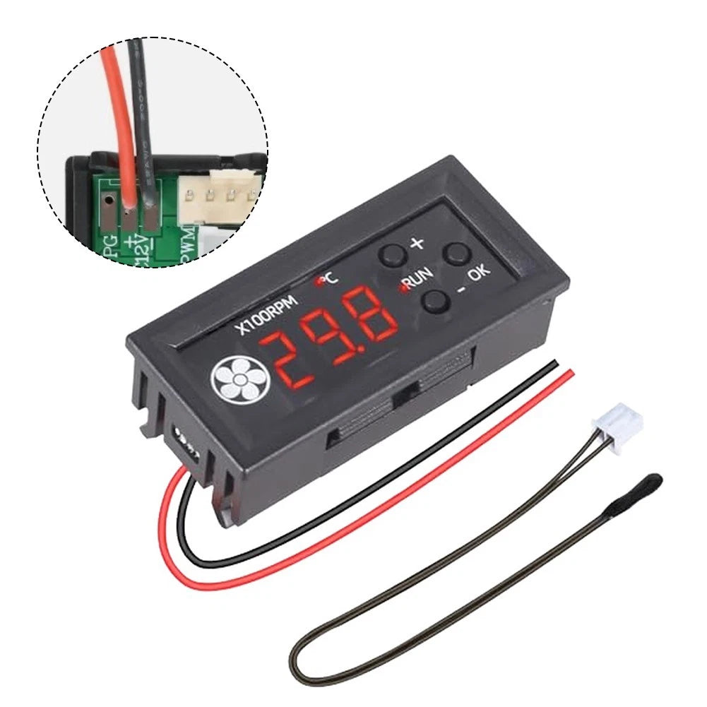 Fan Temperature Controller for PWM Module DC12V with Probe