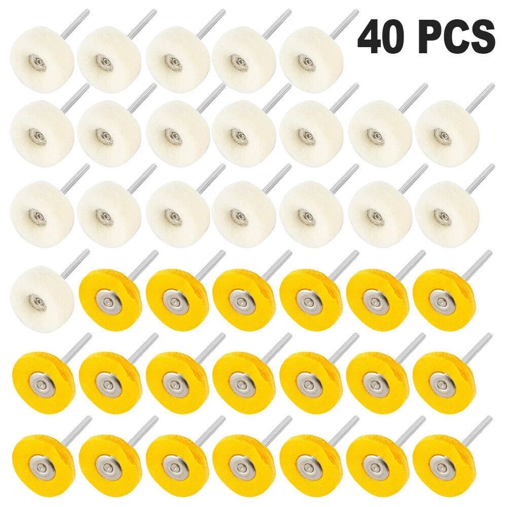 40x Polishing Mop Wheel Buffing Pads for Rotary Tool