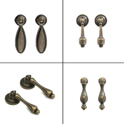 2/5/10Pcs Vintage Drawer Pull Knob Cabinet Pulls Kitchen Cupboard Door Handle