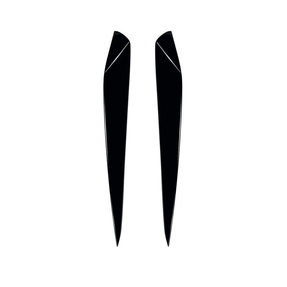 2X Headlight Eyebrow Trim for Up (2011–2015) ABS Eyelid Black