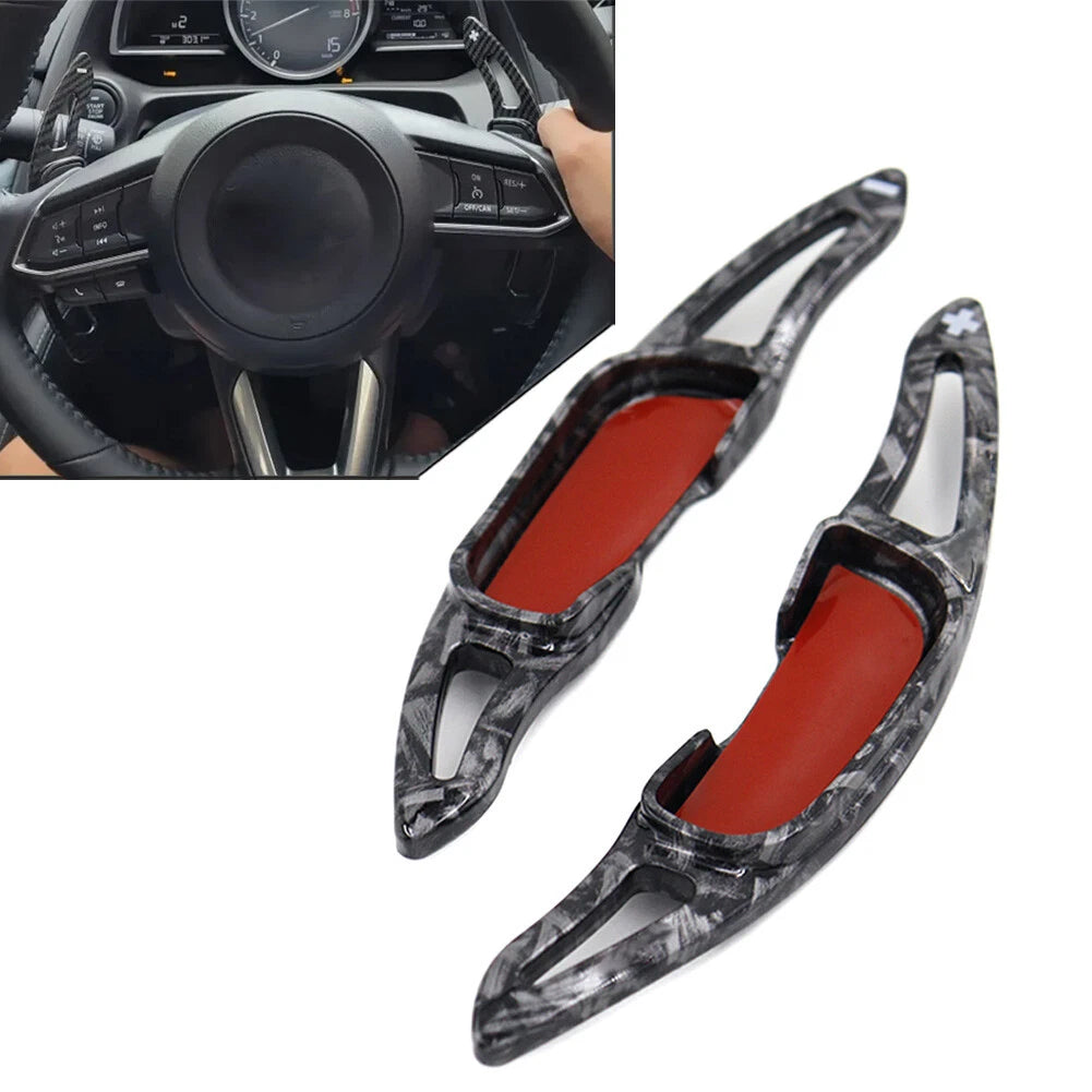 2X Steering Wheel Shift Paddle Extensions for Mazda 3 6 CX-3 CX-4 CX-5 MX-5