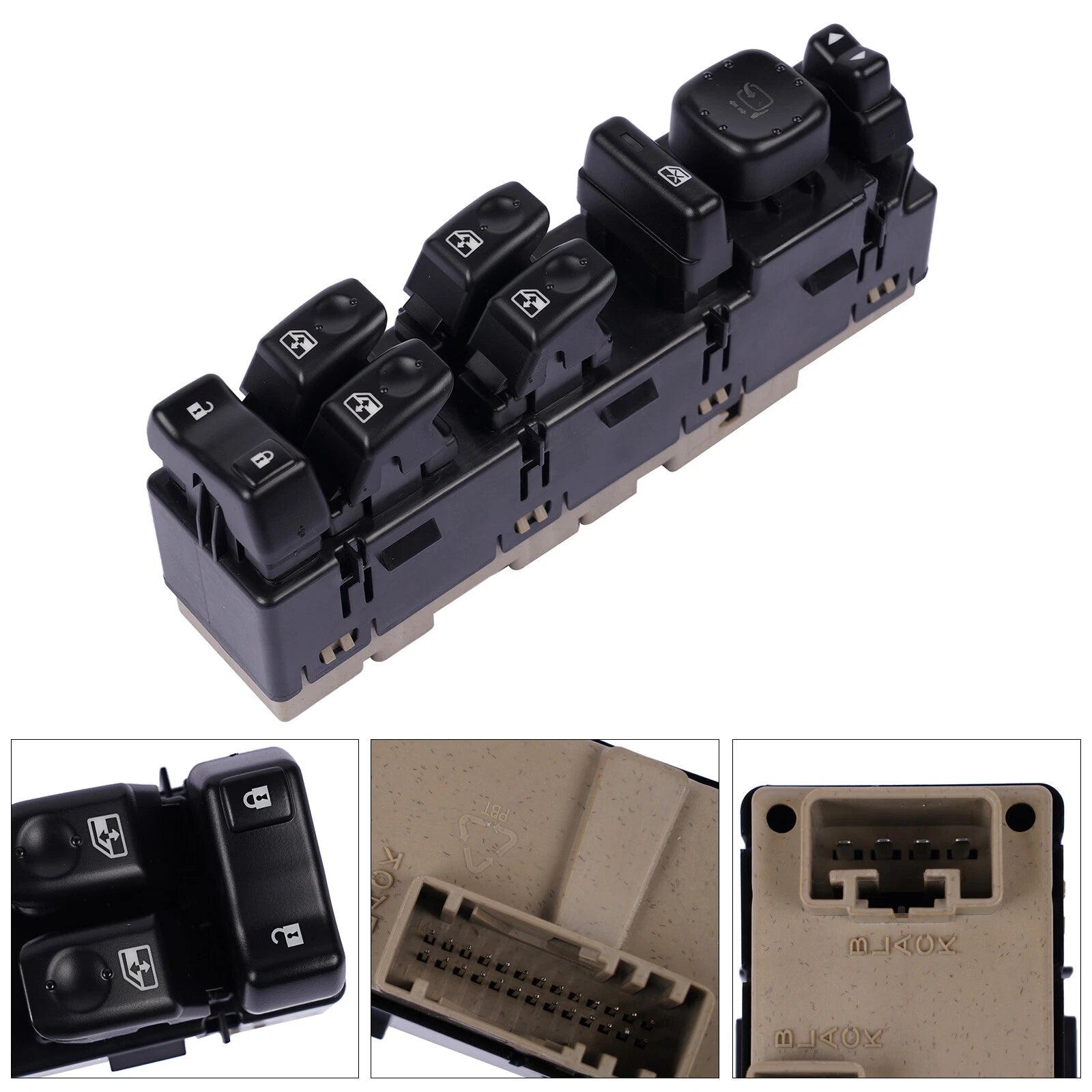 Front Left Power Window Switch 15883319 for Chevy Avalanche GMC Sierra 1500 (2002–2013)