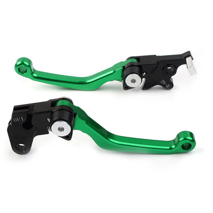 CNC Pivot Clutch Brake Levers for Suzuki DRZ400S/SM/E (2000–2022) - Green