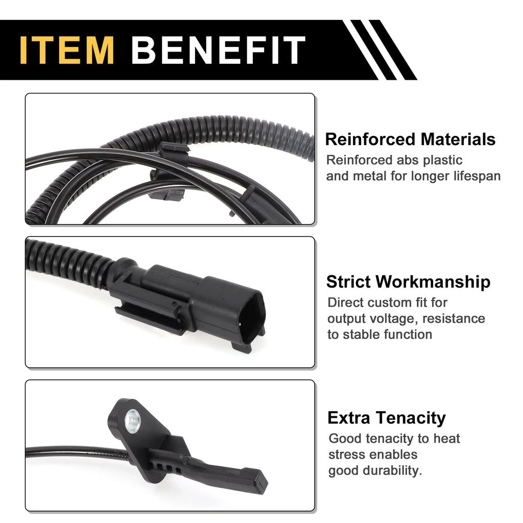 ABS Wheel Speed Sensor No. 4779995AB/6, 8457713AA for Ram 3500 (2013–2018)