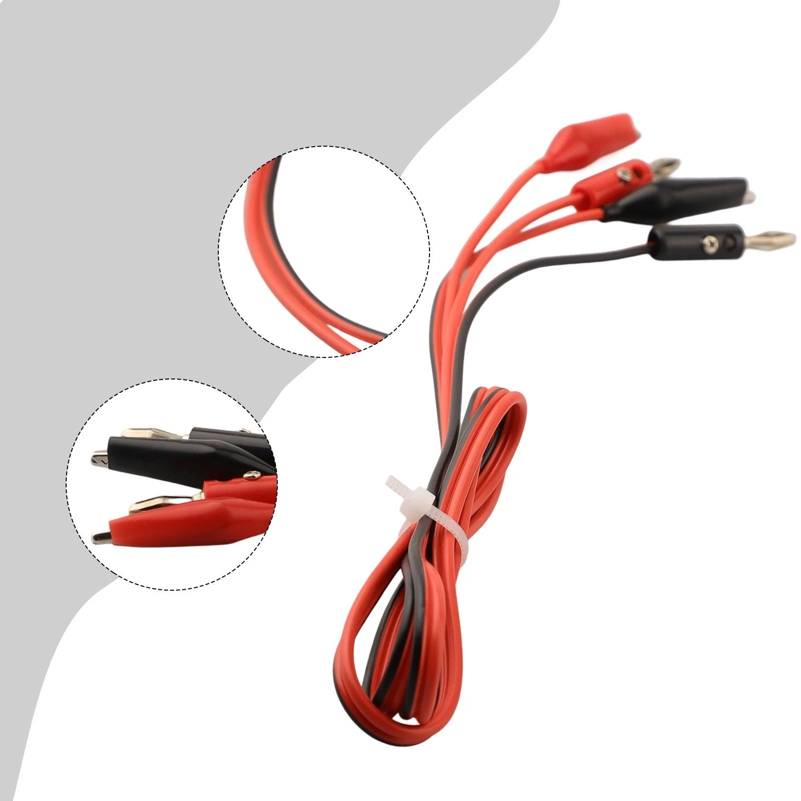 Test Leads with Insulated Alligator Clips for Electrical Testing