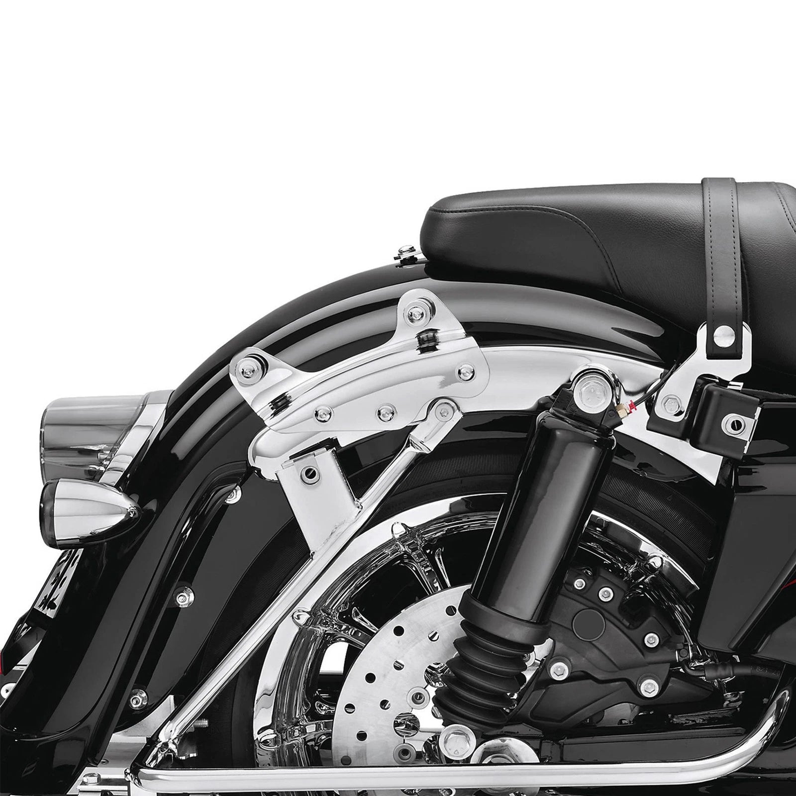 Chrome 4 Point Docking Hardware Kit for Harley Davidson Touring (2009–2013)