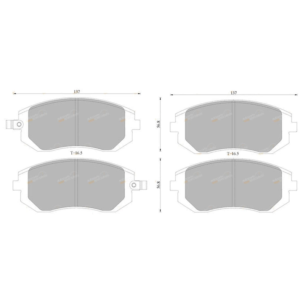 Front Disc Brake Pad Set for Toyota 86 ZN6 (2012–2019)