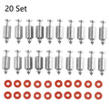 20Pcs Carburetor Float Valve Needle Seat Kit Replace For B&Stratton 398188 Carb
