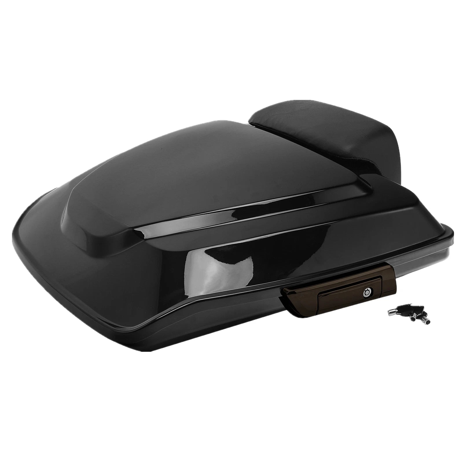Black Razor Trunk Backrest Pad for Harley Touring Electra Road Glide (2014–2025)