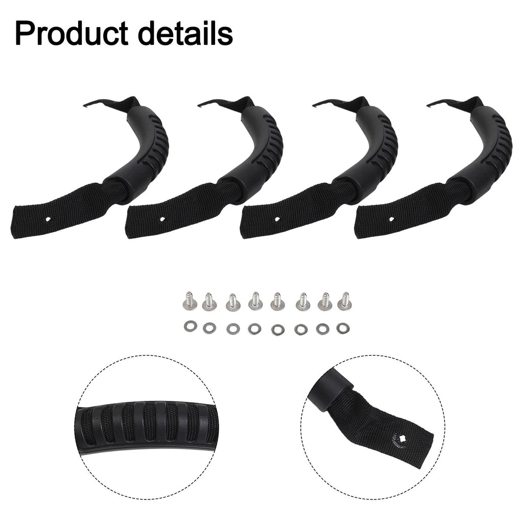 26cm Replacement Handle Strap for Kayak Canoe Boat (Universal Fit) Black Nylon