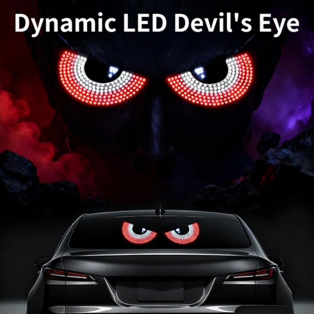 LED Rear Window Eye Symbol Light for Universal Vehicles (Wireless Remote)