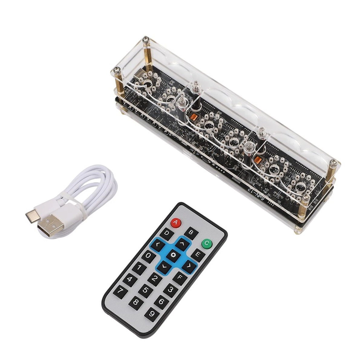 IN-12 Tube Clock Display Stand for IN-12 Tubes (No Soldering)