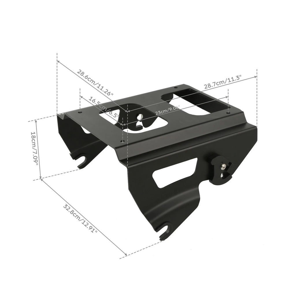 Solo Pack Mount Rack with Docking Kit for Harley Electra Glide (2009–2013)