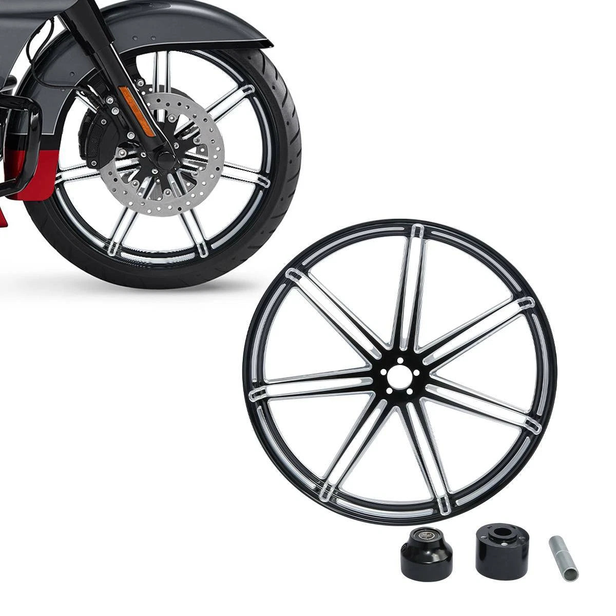 Front Wheel Rim for Harley Electra Glide (1997–2021) 23''X3.5'' Single Disc