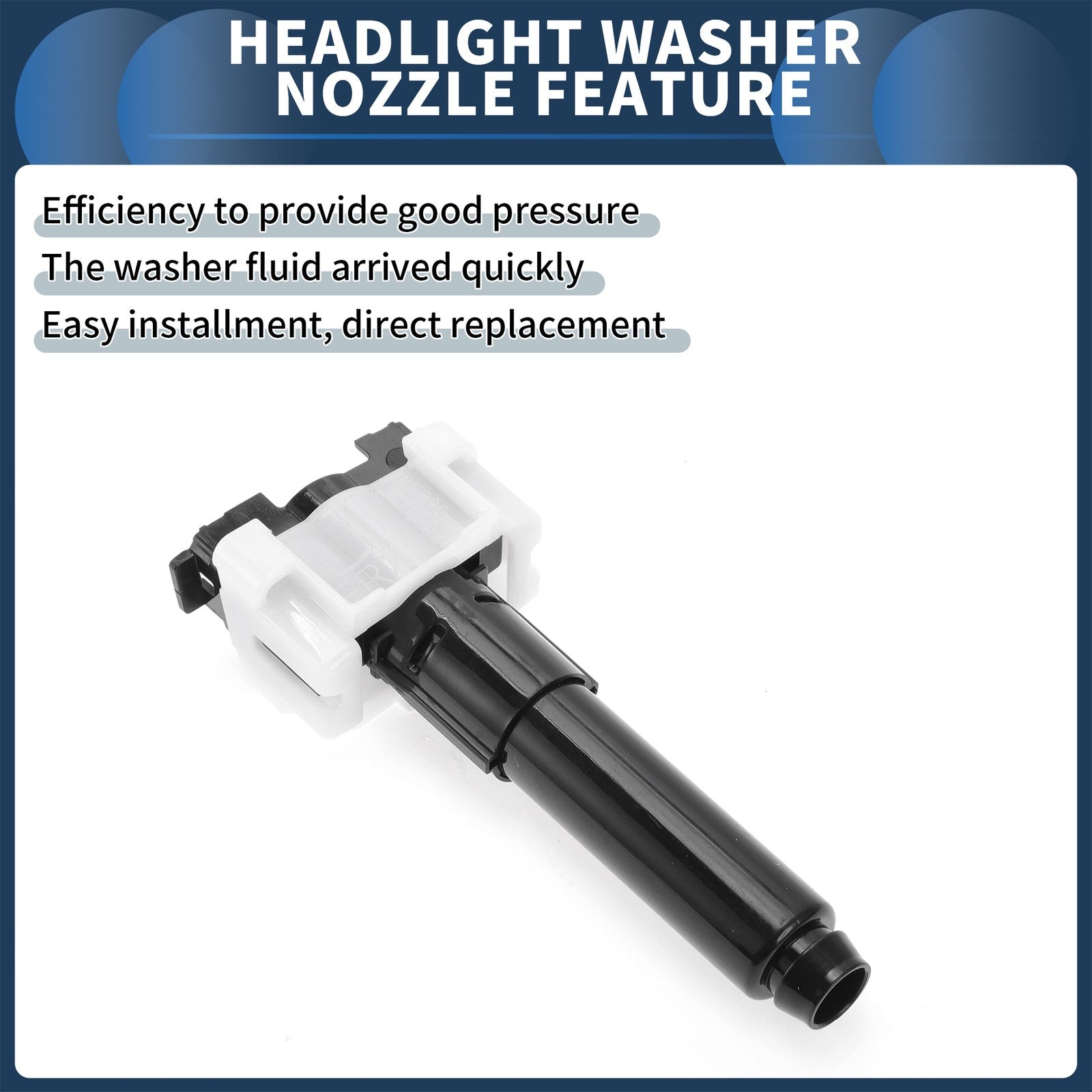 Front Driver Side Headlight Washer Nozzle Replacement for Lexus RX (2008–2015)