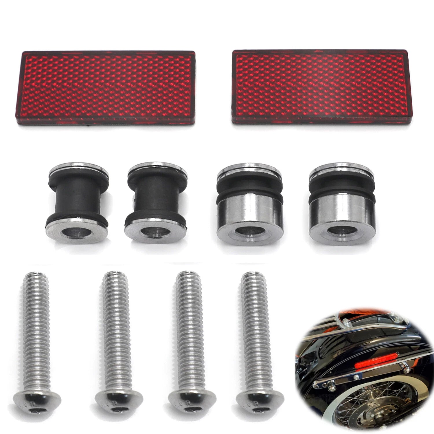 Detachable Sissybar Docking Hardware Kit for Harley Softail (2003–2017)