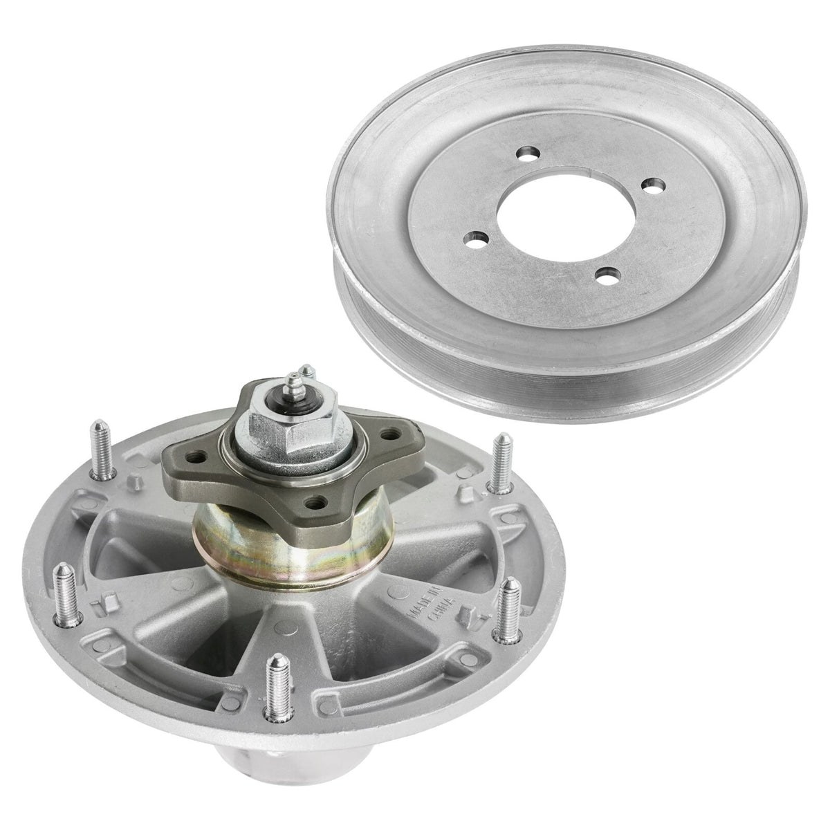 48 Inch Deck Spindle with Pulley Replacement for John Deere (2000–2019)