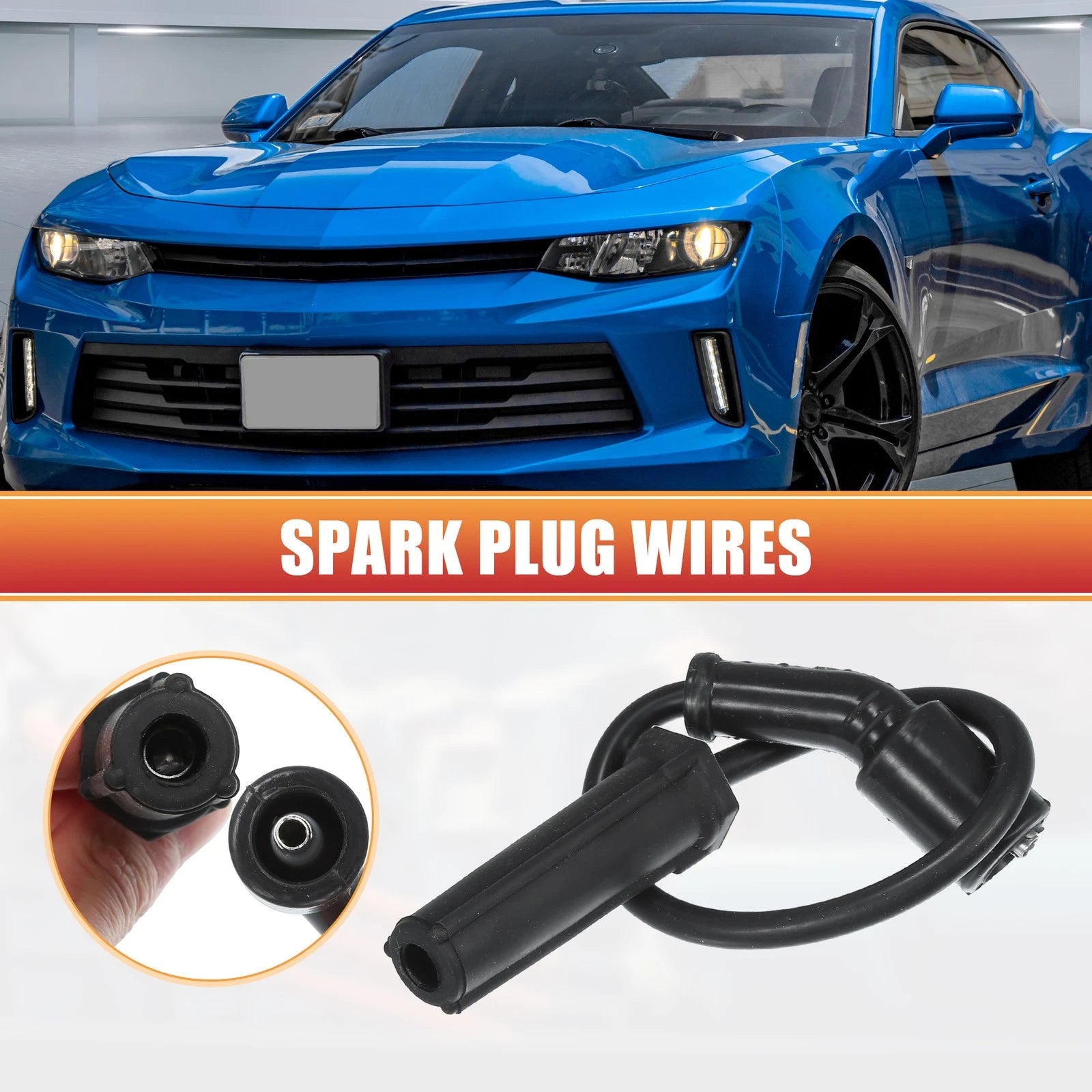 8pcs Spark Plug Wire Ignition Coil Cable Replacement for Chevrolet Camaro Tahoe (2010–2024)