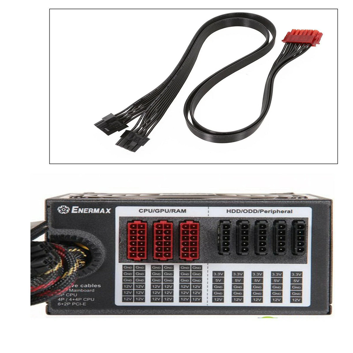 12Pin to 2PCI-E 8 Pin Cable for Enermax Modular PSU