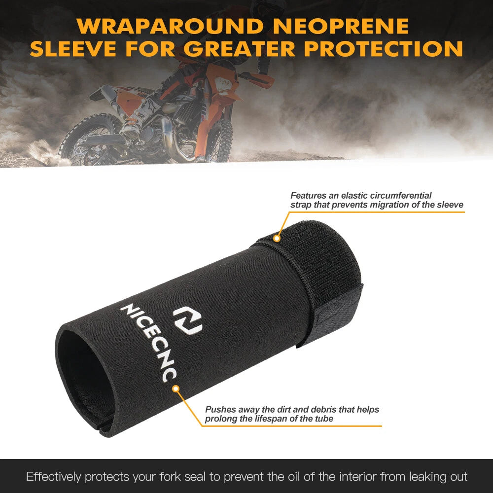 2X Front Fork Sock Sleeve Cover for Universal 37-50mm Forks